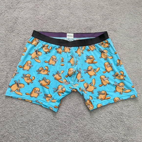 Me Undies XL Boxer Briefs, no fly, platypuses - Picture 1 of 3